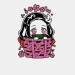 T-shirt para Fãs Demon Slayer - Mini Nezuko - Image 2
