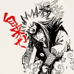 T-shirt para fãs Naruto - Young Jiraiya - Image 3