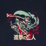 T-shirt para fãs Attack on Titan – Levi Slice - Image 2
