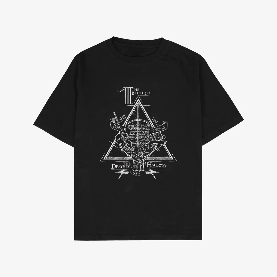 T-shirt para fãs Harry Potter – Deadly Hallows T-shirt para fãs Harry Potter – Deadly Hallows