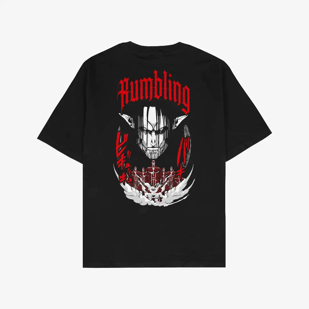 T-shirt para fãs Attack on Titan – Rumbling T-shirt para fãs Attack on Titan – Rumbling
