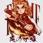T-shirt para fãs Demon Slayer - Flame Breathing - Image 2