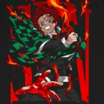 T-shirt para fãs Demon Slayer - Sun Breathing - Image 2