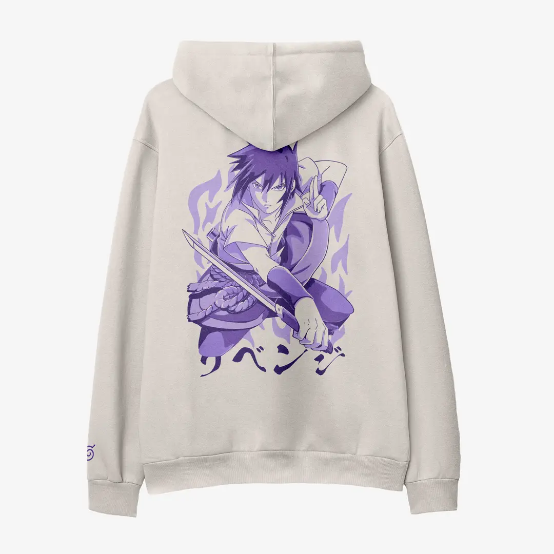 Hoodie com capuz para fãs de Naruto e Sasuke Uchiha Hoodie com capuz para fãs de Naruto e Sasuke Uchiha