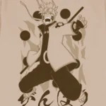 T-shirt para fãs Naruto - Ganbari - Image 2