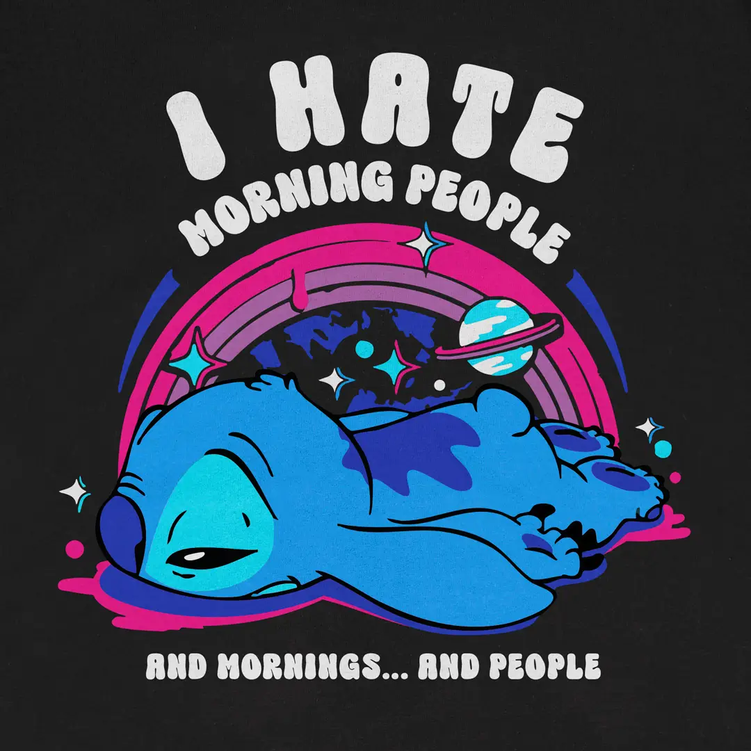 Untitled-1_0000s_0001_Layer 4 T-shirt para fãs Lilo & Stitch  - I Hate Morning People - Image 2