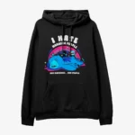 Sweatshirt para fãs de Disney Lilo e Stitch - I Hate Morning People and mornings and people