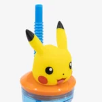 Pokemon - Garrafa Pikachu C/tampa 3D e Palinha