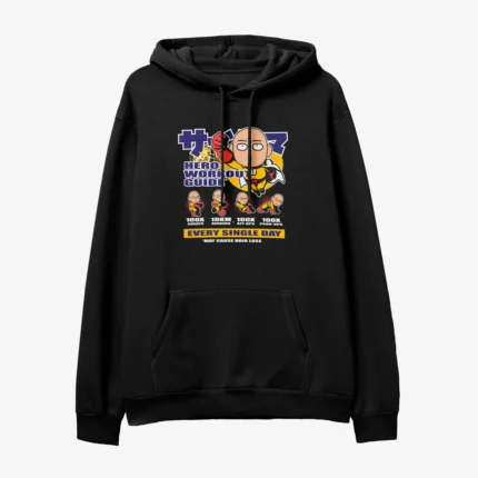 Sweatshirt para fãs One Punch Man – Hero Workout Guide
