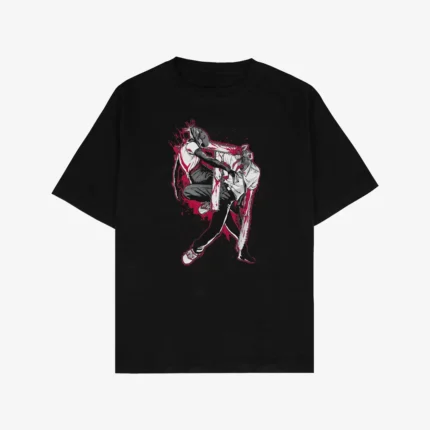 T-shirt para fãs Chainsaw Man – Chainsaw Fight